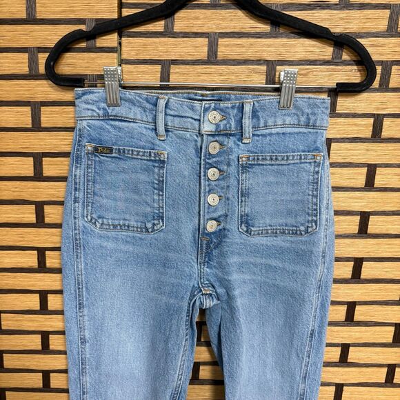 Polo Ralph Lauren Multi Button Skinny Jeans Size 26 - Picture 1 of 10